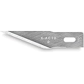 X-Acto X202 No. 2 Large Fine Point Blades (Pack of 5); For Precision Cutting of Medium to Heavy Weight Materials; Easily Cuts Wood, Paper, Plastic, Metal, Film and Acetate