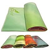 Yoga Towel by SKYIN®Exclusive Pockets at Each Corner ,Money Back Guarantee★ On Sale ★Best Value,Exclusive Pockets cover each corner of the mat,Eco-friendly, Non-slip, Microfiber Yoga Towel ,Ideal for Bikram, Hot Yoga, Pilates, or Sweaty Practice.Eco-friendly Inks