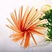 Webake 100 Pack Chevron Paper Straws Wave Patterned Drinking Straws Bulk 7.75 Inch Disposable Biodegradable Restaurant Supplies Halloween Party Decoration Orange Striped