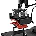 Mophorn Heat Press 12 X 15 inch 5 in 1 Desktop Iron Baseball Hat Press Dual Digital Transfer Sublimation Multifunction Heat Press Machine Swing Away Design (5IN1 Presser Yellow)