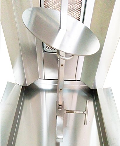 TurcoBazaar 110v 220v NATURAL GAS 3 BURNER 77 LBS AUTOMATIC KEBAB MACHINE DONER MACHINE DONER KEBAB GRILL MACHINE 3 STOVE ROTISSERIE MACHINE GYRO GRILLER