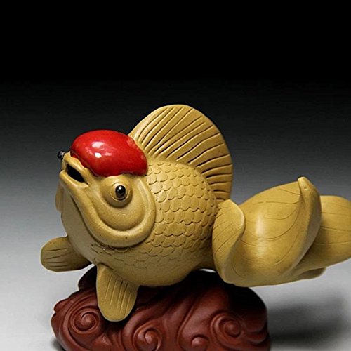 Blue Stones Authentic Purple Clay Auspicious Fish Tea Pet Office Kung Fu Tea Set Accessories Natural