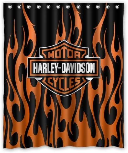 harley davidson shower curtain amazon
