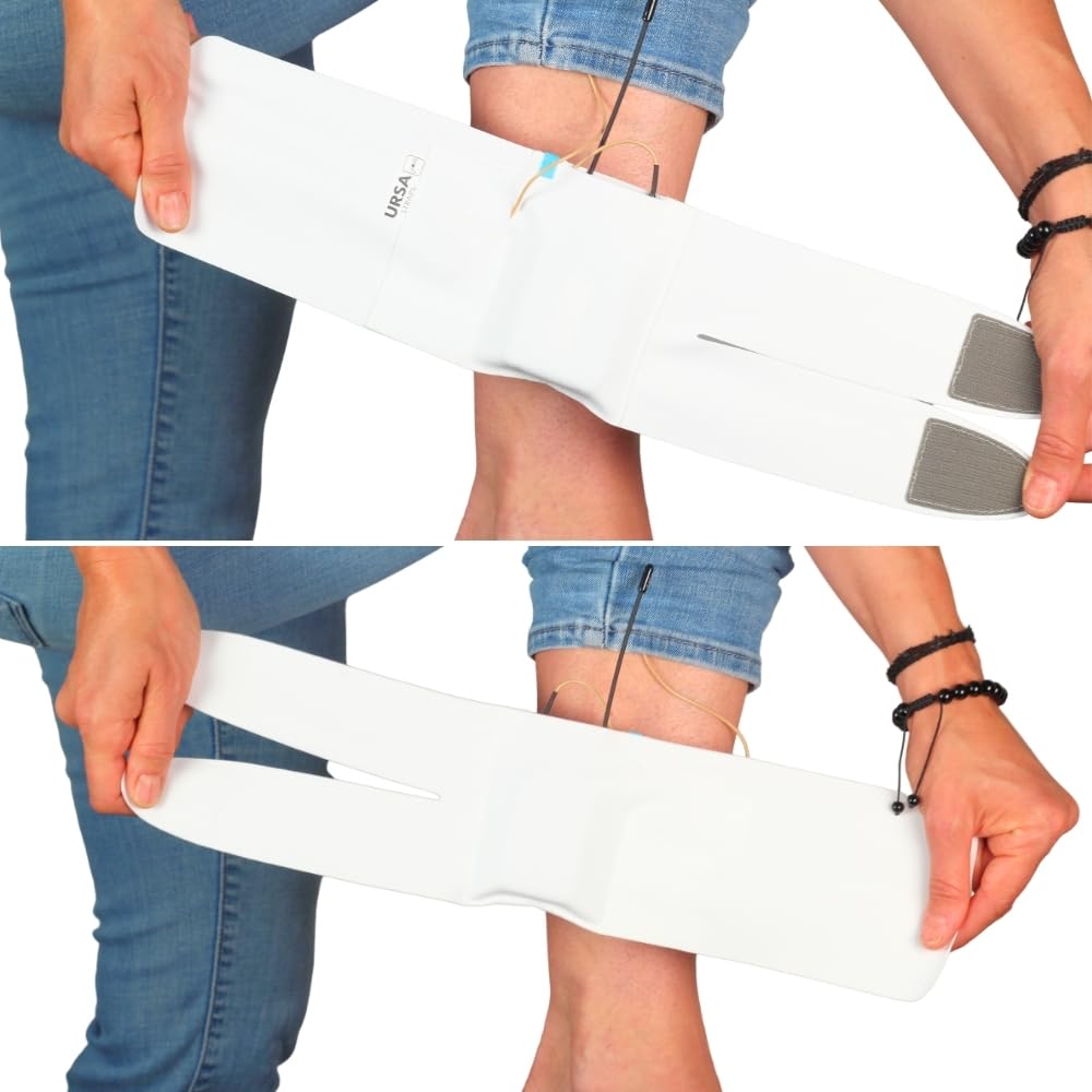 URSA Ankle Straps: Low-Profile, Soft, Stretchy & Breathable Transmitter Straps for Location Sound, Theatre, Wedding Shoots & More (White, Ankle)