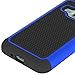 J1 2016 Case, Galaxy Amp 2 Case, Galaxy Express 3 Case, OEAGO [Shockproof] [Impact Protection] Hybrid Dual Layer Defender Protective Case Cover for Samsung Galaxy Amp 2 / J1 2016 / Express 3 - Blue