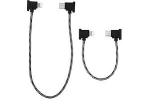 2pcs USB-C to iOS Data Cable Compatible with DJI RC-N1/N2/N3 Controller, Nylon Braided OTG Cable Accessories for DJI Neo Mavi