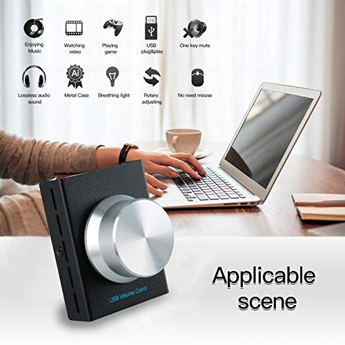 YaeCCC USB Volume Control, PC Computer Speaker Audio Volume Remote