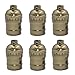 Industrial E26/E27 Lamp Base Light Socket, HESSION UL-Listed Metal Shell Edison Vintage Pendant Lamp Holder for Fixture Replacement Retro Style DIY Projects Copper 6 Pack