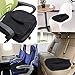 Seat Cushion,Comfort Memory Foam Seat Cushion Chair Seat Cusion for Back Tailbone Sciatica Pain Relief - Breathable Anti Slip (Black)