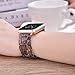 V-Moro Compatible 38mm 40mm iWatch Band Women Men- Fashion Resin Apple Watch Band Bracelet with Copper Stainless Steel Buckle for Apple Watch Series 5 Series 4 Series 3 Series 2 - Coffee Wood Grain
