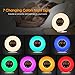 INLIFE Wake up Light Sunrise Alarm Clock Bright LED Light 7 Changing Colors Night Light  for Heavy Sleepers, with Nature Sounds, FM Radio, Touch Control, Snooze Function