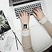 hooroor for Fitbit Ionic Bands Small and Large for Women Men, Fully Magnetic Closure Clasp Mesh Loop Milanese Stainless Steel Metal Band (Silver Large)