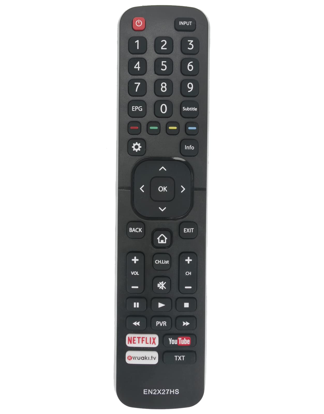 EN2X27HS VINABTY Replaced Remote Fit for Hisense LED TV H65M5500 H40M3300 H50M3300 H55M3300 H32M2600 H40M2600 H49M2600 H75M7900 M7000 H55M7000 H65M7000 H65N5300UK H55N5300UK H50N5300UK H43N5300UK