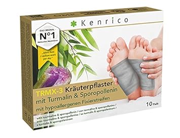 Original KENRICO® TRMX-3 Kräuterpflaster mit Turmalin & Sporopollenin | 70% Turmalin-Anteil | Kein Nachbauprodukt | Zugelasse
