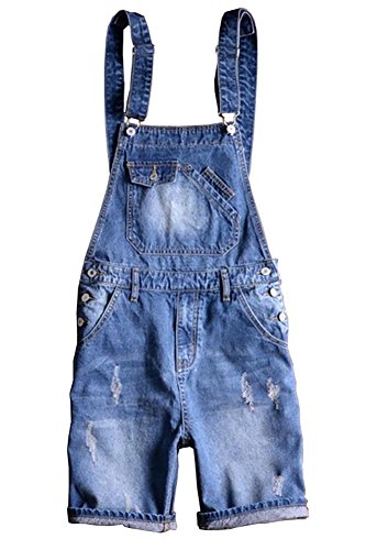 Denim Bib Overalls Shorts 