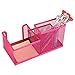 Homecube Space Saving Mesh Office Supplies Desk Organizers/ Pen Holder 3 Sorter Sections Hot Pink