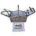 Zelancio Double Lid Picnic Wicker Basket for Two Persons, Large