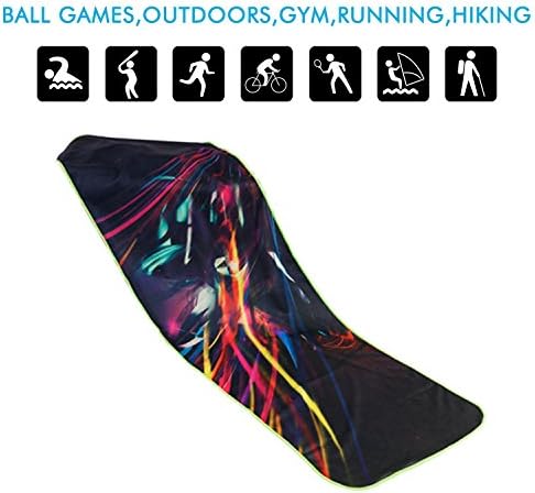 CCopnts Cooling Towel Cool Bowling Fitness Yoga Towels - 40"x12" Use as Chilling Neck Wrap Headband Bandana Scarf to Stay Cool for Yoga Bowling Golf Football Gym Outdoor Sports