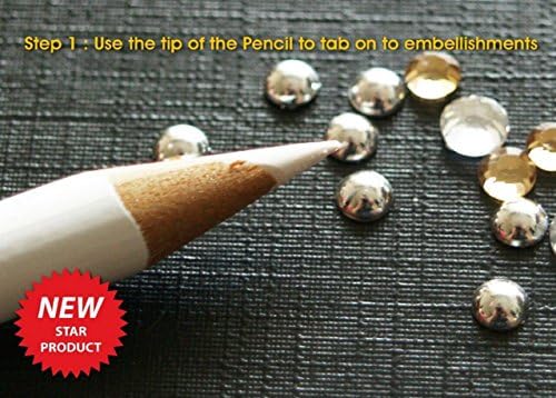 Higere 4 Pcs Magical Sticky Pick Pencils for Picking up Transferring(White)