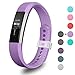Greeninsync Compatible with Fit Bit Alta Band,Replacement for Fit Bit Alta Bands Small Accessory Bands for Fit Bit Alta/Fit Bit Alta HR/Fit Bit Ace Wristbands with Ultrathin Fastener (Purple)