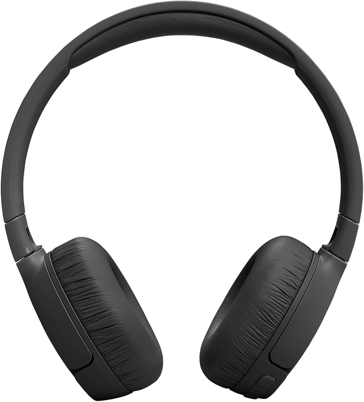 Fones de ouvido jbl tune 670nc, fones de ouvido leves sem fio com cancelamento de ruído adaptável, bluetooth e 70 horas de bateria, preto