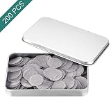 200 Pieces Pipe Screens, 100% Stainless Steel Pipe Screen Filters, 3/4 Inch (0.75") Pipe Screen with Metal Storage Box