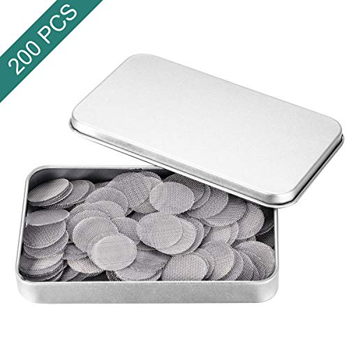 200 Pieces Pipe Screens, Stainless Steel Pipe Screen, 3/4 (0.75 Inch