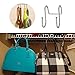 ShineMe Premium 2 Pack Dual S Shaped Hooks Stainless Steel Home Office Bath Coat Caps Towel Hanger, Kitchen Spoon Pan Pot Holder Rack for Door Shelf Storage Organizer (2 Pack)