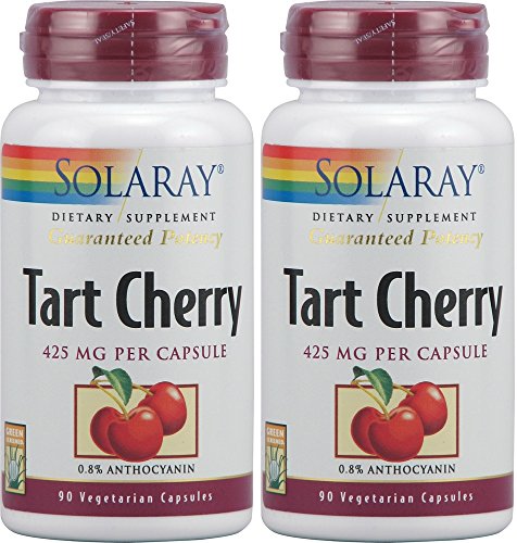 Solaray - Tart Cherry 425 mg, 90 Vegetarian Capsules (2 Pack) Solaray - Tart Cherry 425 mg, 90 Vegetarian Capsules (2 Pack)