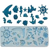Silicone Molds Cake Fish Series 16 Pc Decorating Fondant Gompaste Supply M4900 By Ok Molds
