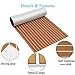 Zeeos EVA Foam Teak Floor Decking Sheet 94.5''x36'', Non-Skid-Self-Adhesive Flooring Synthetic Deck Marine Yacht RV Boat Flooring Mats