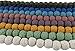 JulieWang 1 Box Mixed Natural Lava Stone Beads 10mm approx 100pcs Energy Stone Healing Power for Jewelry Making