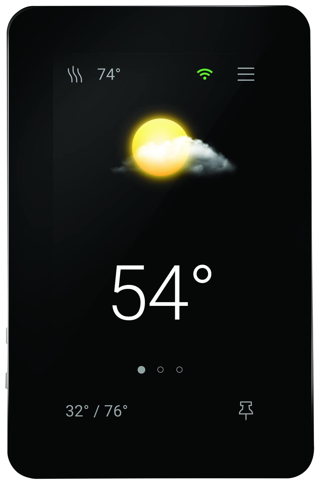 SunTouch SunStat ConnectPlus Touchscreen Programmable Smart Voice-Activated Wi-Fi Thermostat for Electric Floor Heating Systems, 4.3" Screen, Floor and Air Sensing Control, Remote Access - View 5