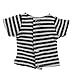 Baoblaze Trendy Elastic Striped Shirt Tops for 12inch Blythe Momoko Pullip Dolls Casual Outfit Clothes Accessories Black