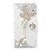 iPhone 6s Wallet Case, Black Lemon Handmade Luxury 3D Bling Crystal Rhinestone Leather Purse Flip Card Pouch Stand Cover Case for iPhone 6 6s 4.7 Inch (Crown Butterfly)