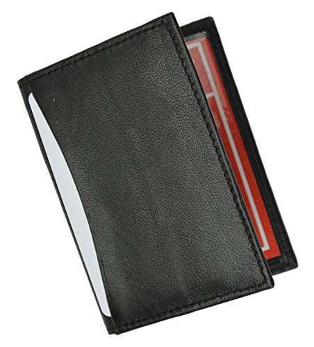 Slim Thin Leather Credit Card ID Mini Wallet Holder Bifold Driver's License Safe