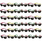 Funny Party Hats Neon Sunglasses- 36 Pack - Bulk Sunglasses - Party Glasses - Pool Party - Beach Party Favors