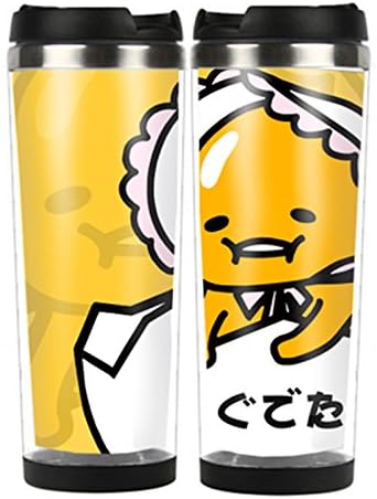 Anime gudetama Stainless Steel Liner Coffee Mug Cute Cartooon Travel Mug Cups (A)