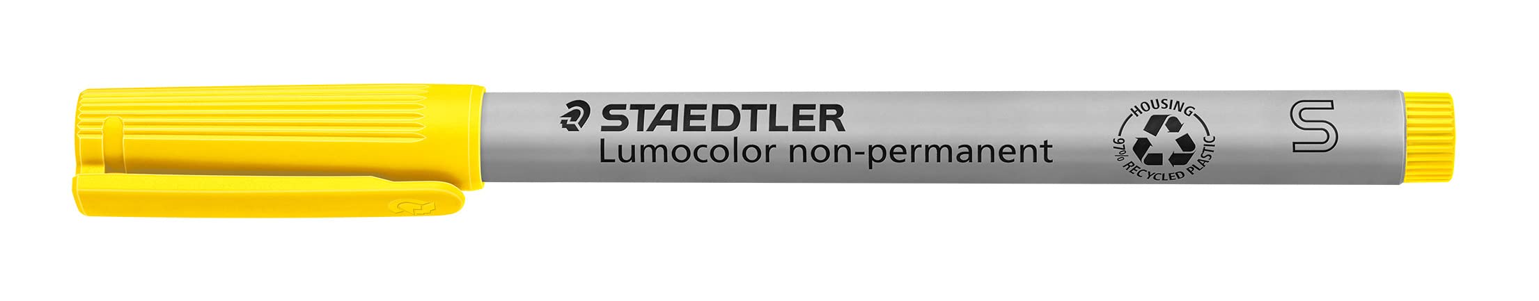 Staedtler 311-1 Lumocolor Universal Non Permanent Superfine Pens - Yellow, Pack of 10