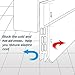 IDEALCRAFT Door Draft Stopper, Under Door Seal Strip, Energy Efficient Door Weather Stripping,Suitable for Gap Under 1 Inch, 2
