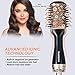 Hot-Air Brush, Negative Ionic Hair Dryer & Volumizer, One Step Hair Styler, Achieve Salon Styling at Home, 1000W, Black & Goldthumb 2