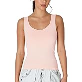 NIKIBIKI Women Seamless Clean Line Sweet Heart Tank Top, Made in U.S.A, One Size