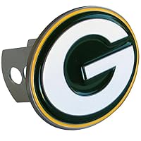 Siskiyou NFL Green Bay Packers Large Logo Hitch Cover, Class II & III