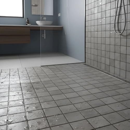 Pastilha 5x5cm de Porcelana Cinza Rajada 8 Placas 33x33 (1m²)