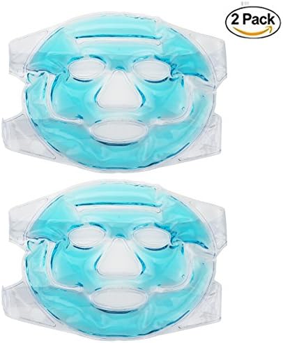2 Pack Therapy Hot&amp;Cold Gel Eye Mask Reusable Full Face by FORMAXCARE 7.5'' X 12'' (2)
