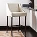 Christopher Knight Home Milano Quilted Bonded Leather Bar Stool, White Quilted
