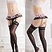 Adulove Garter Belt, Women's 4-Pack Suspender Belt Set with Straps and Clips for Stockings