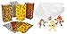 84 Piece Zoo Animal Safari Theme Birthday Party Favor Bundle Pack for 12 Guests (12 Masks, 12 Safari Print Bags, 12 Rubber Rings, 24 Tattoos, 12 Make a Sticker Sets, 12 Paratroopers)