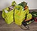 Sturdy Reusable Grocery Bags Foldable and Washable - Made From RipStop Nylon Hold 50lbs - Designed in USA Reusable Shopping Bags Inside a Compact Pod with Carry Clip - 5 Pack in Green