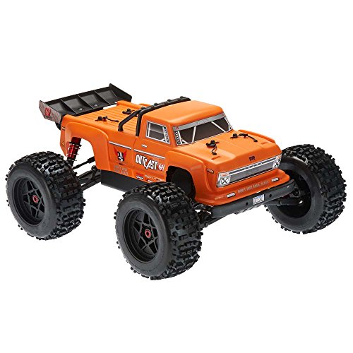 ARRMA OUTCAST 1:8 Scale BLX Brushless 4WD RTR Electric RC Stunt Truck (6S LiPo Battery Required), Orange
